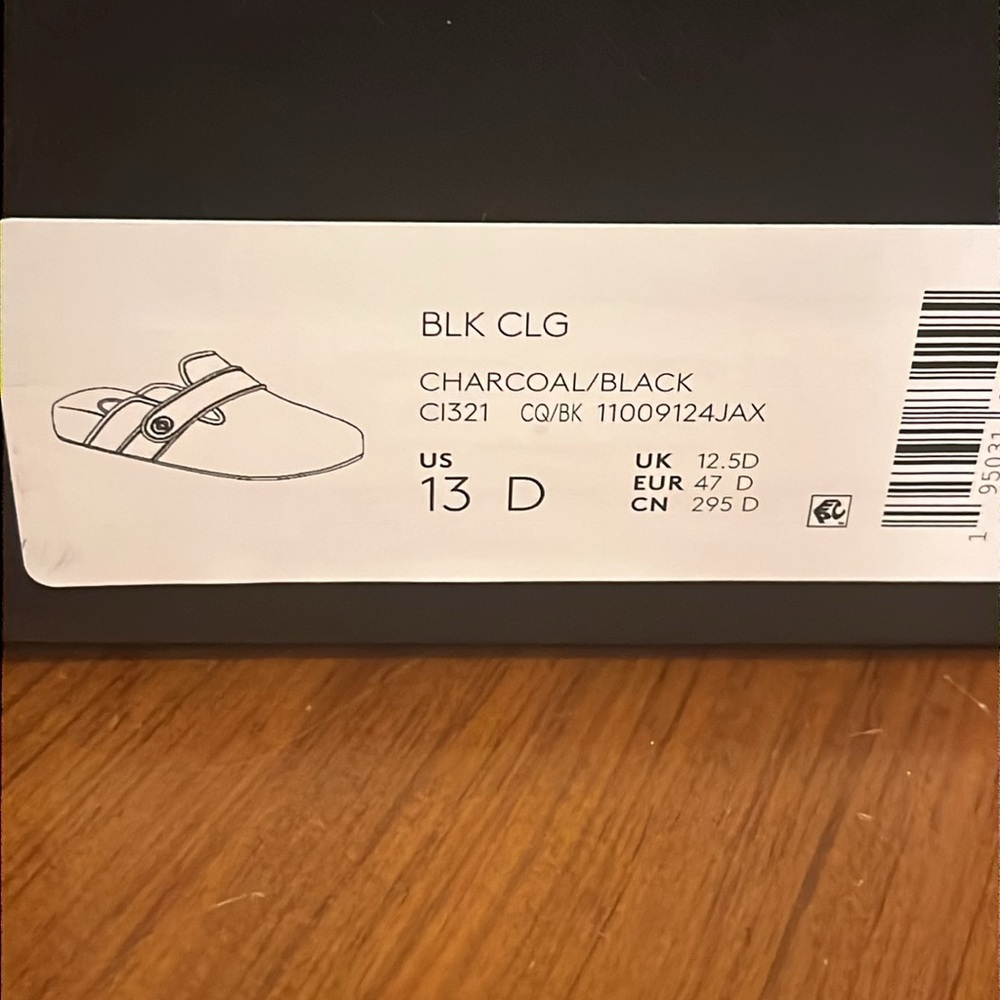 Coach New York Signature Clog Shoes new Charcoal Black Men’s Size 13 - Picture 16 of 16